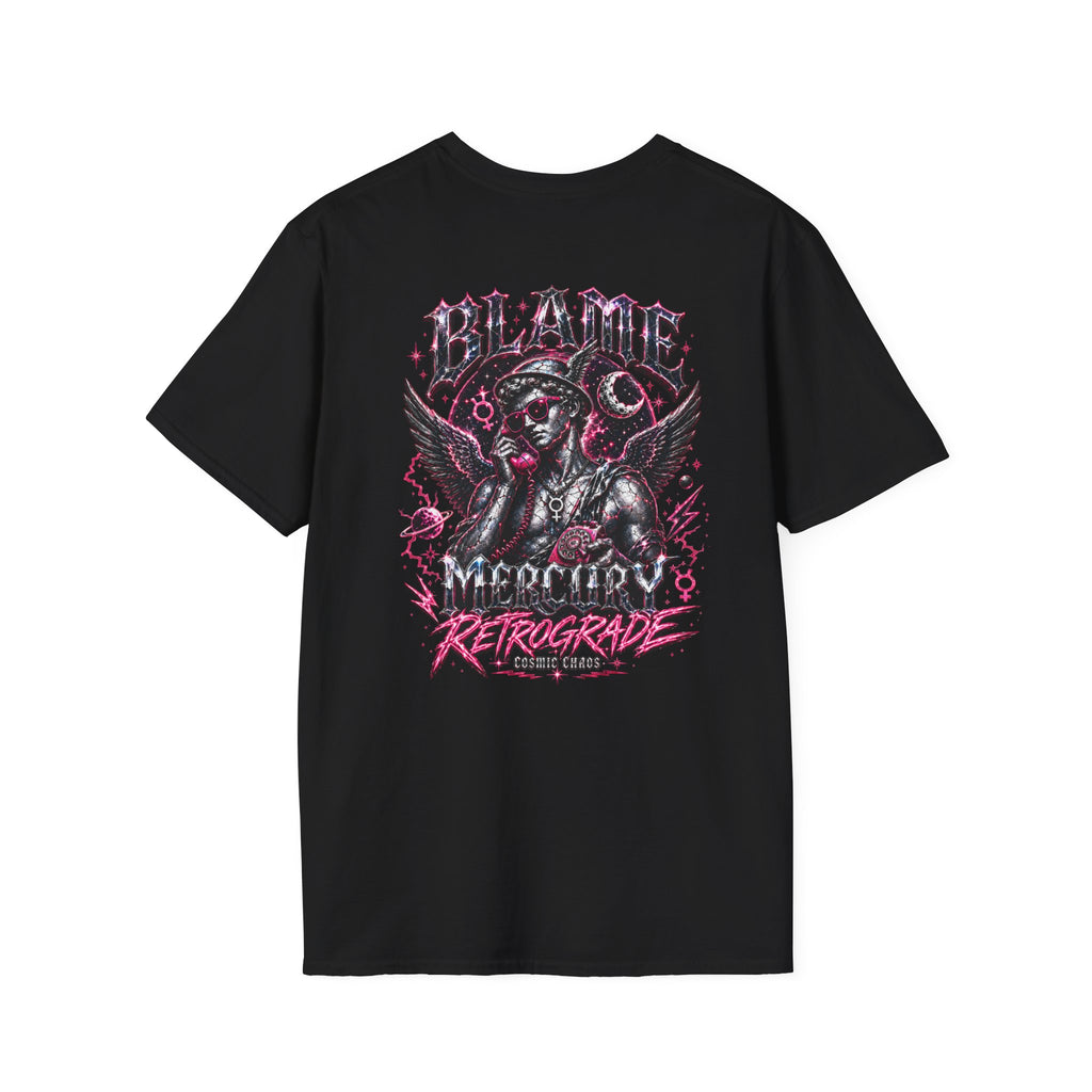 Blame Mercury Retrograde Tee — Cosmic Chaos Collection