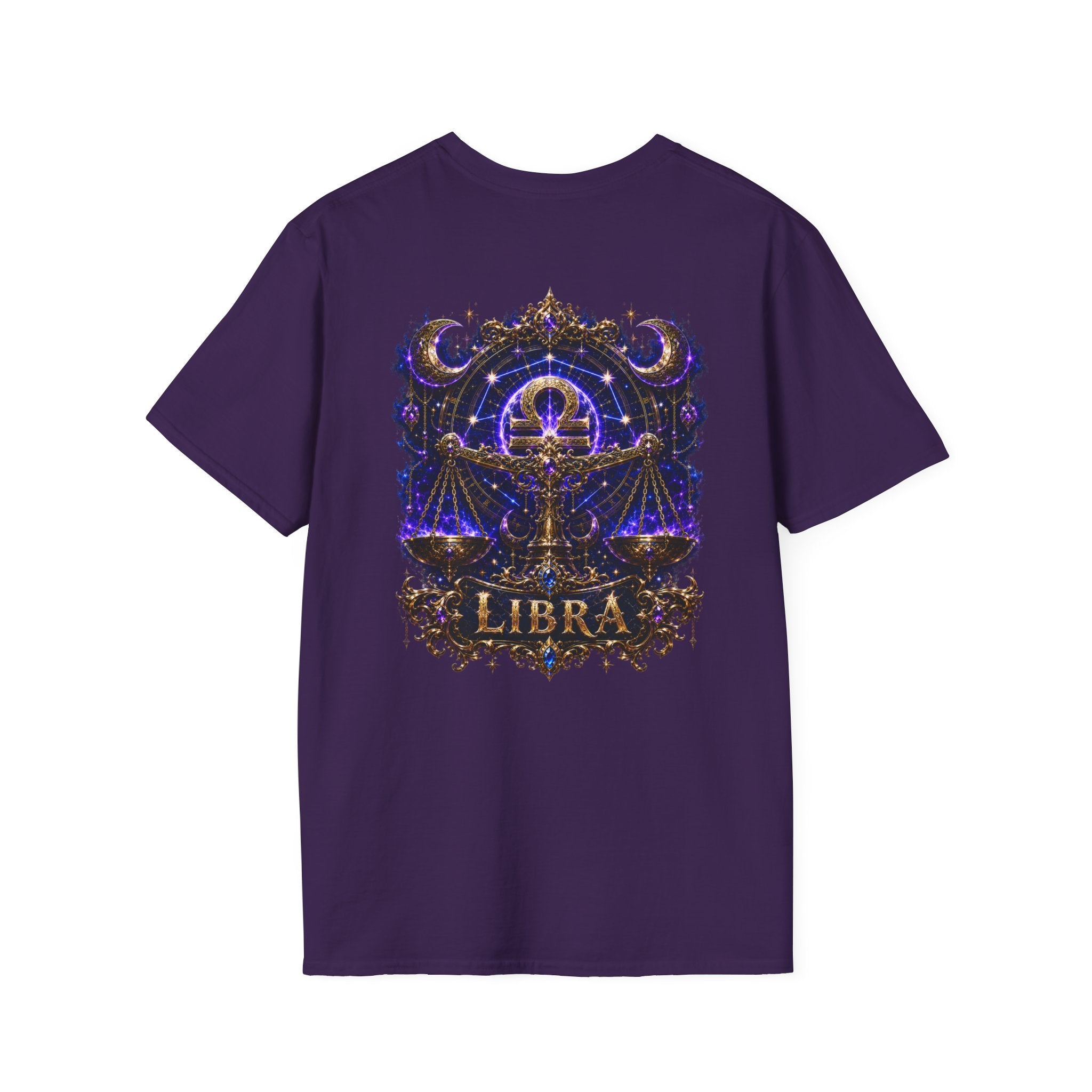 Libra Zodiac Crest T-Shirt | Astrology Sign Tee, Celestial Horoscope Design