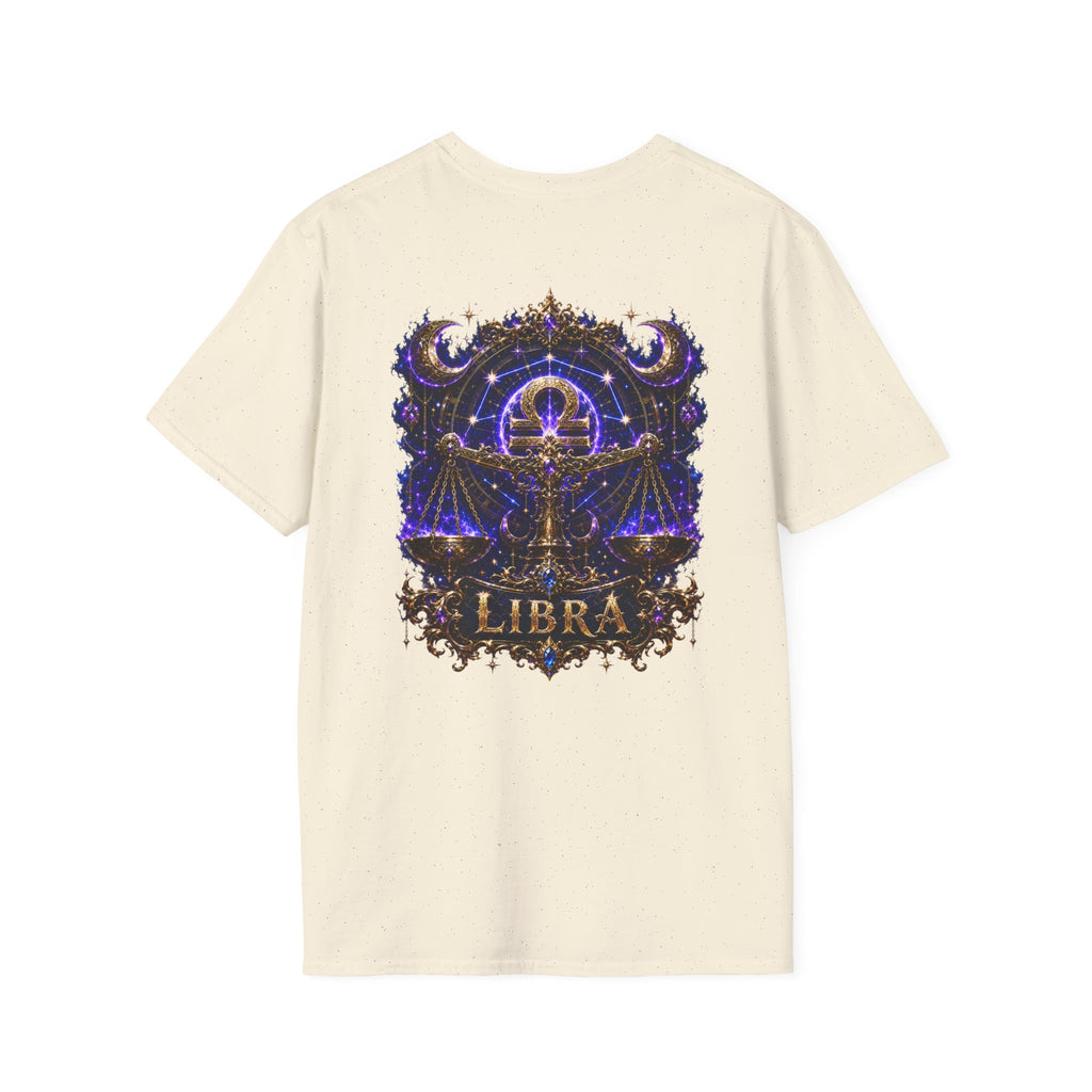 Libra Zodiac Crest T-Shirt | Astrology Sign Tee, Celestial Horoscope Design