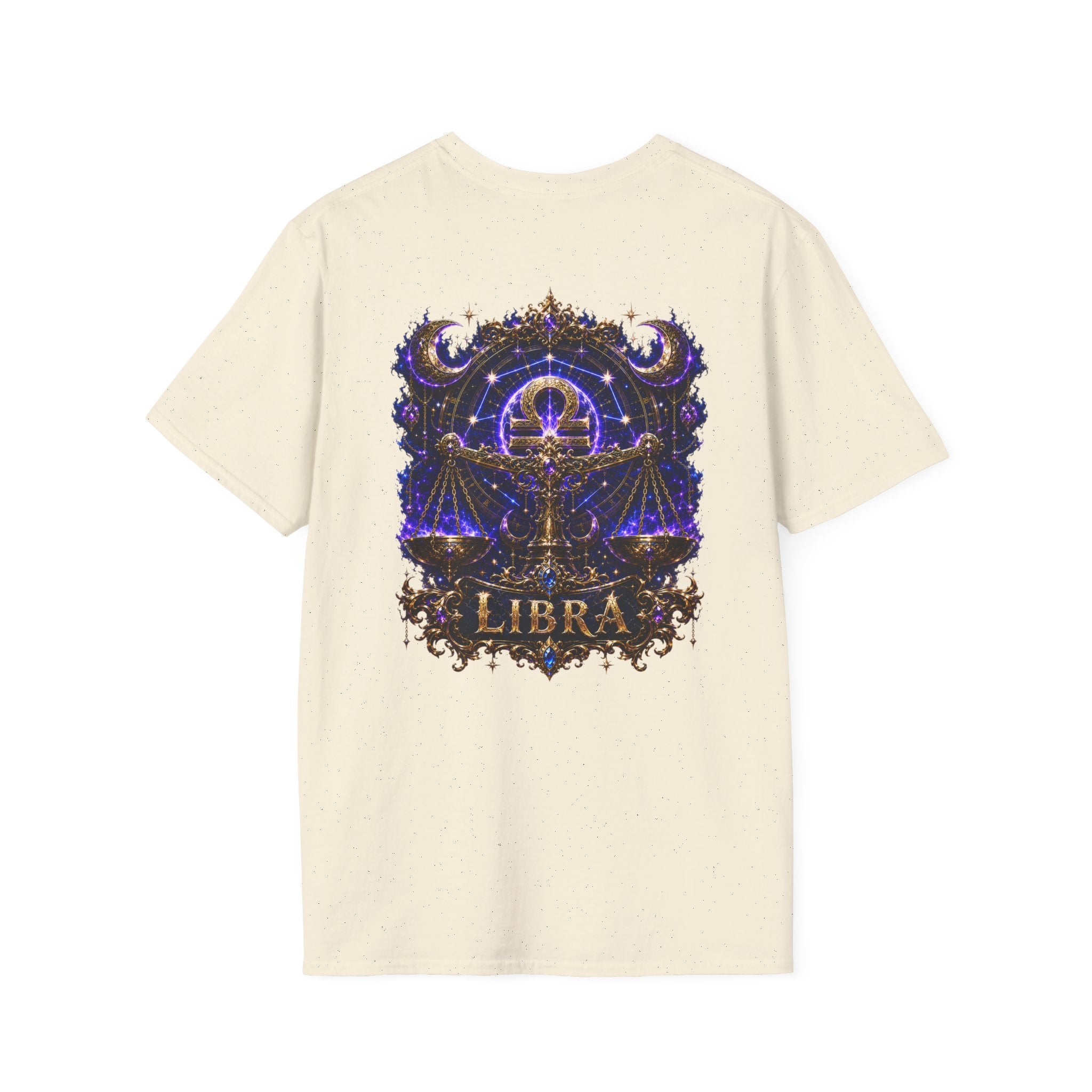 Libra Zodiac Crest T-Shirt | Astrology Sign Tee, Celestial Horoscope Design