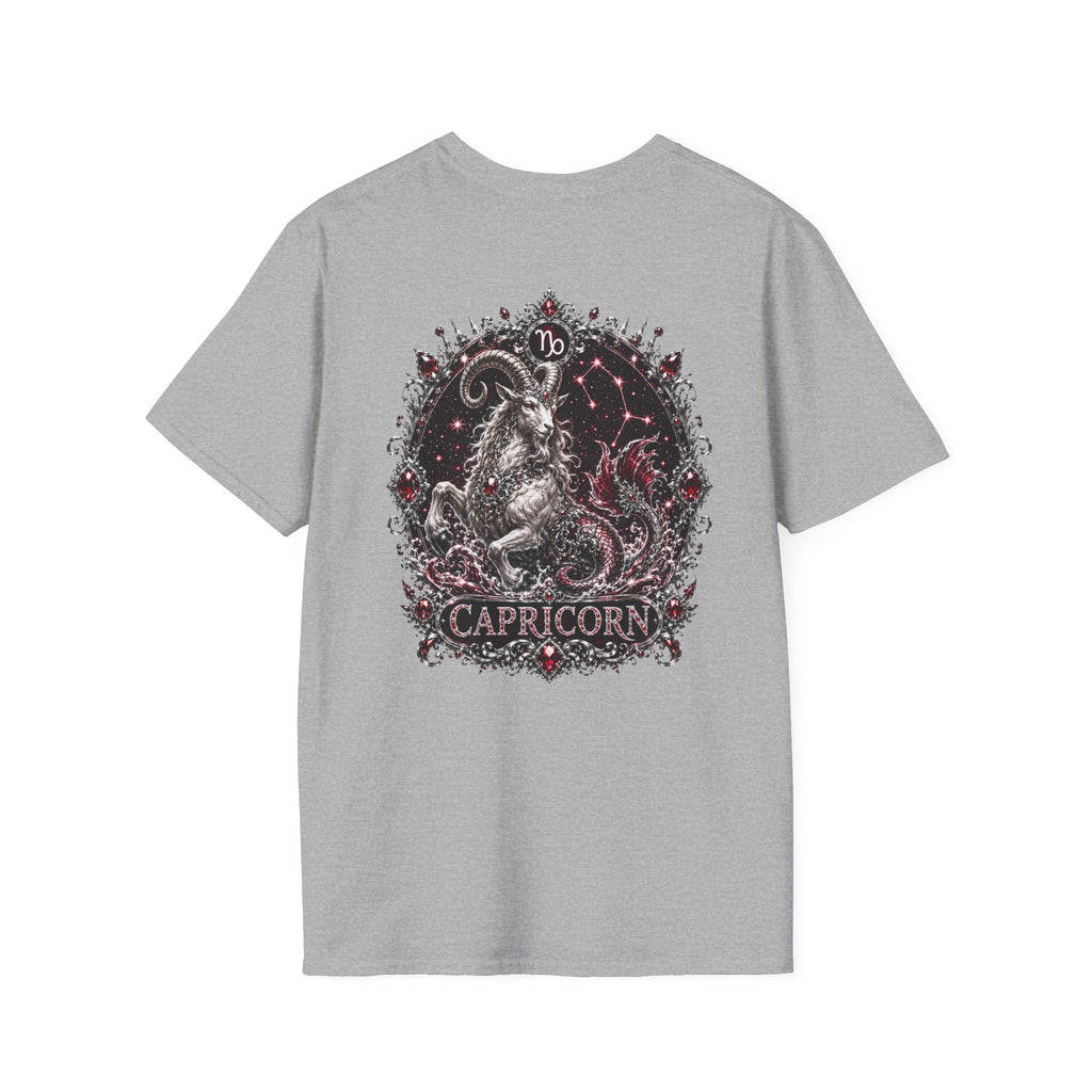 ✨ Capricorn Garnet Tee — Zodiac Collection by Valentina Melani