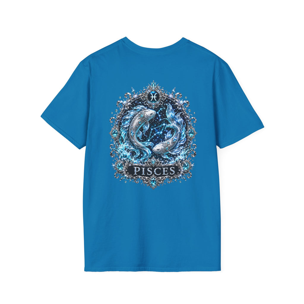 ✨ Pisces Aquamarine Tee — Zodiac Collection by Valentina Melani