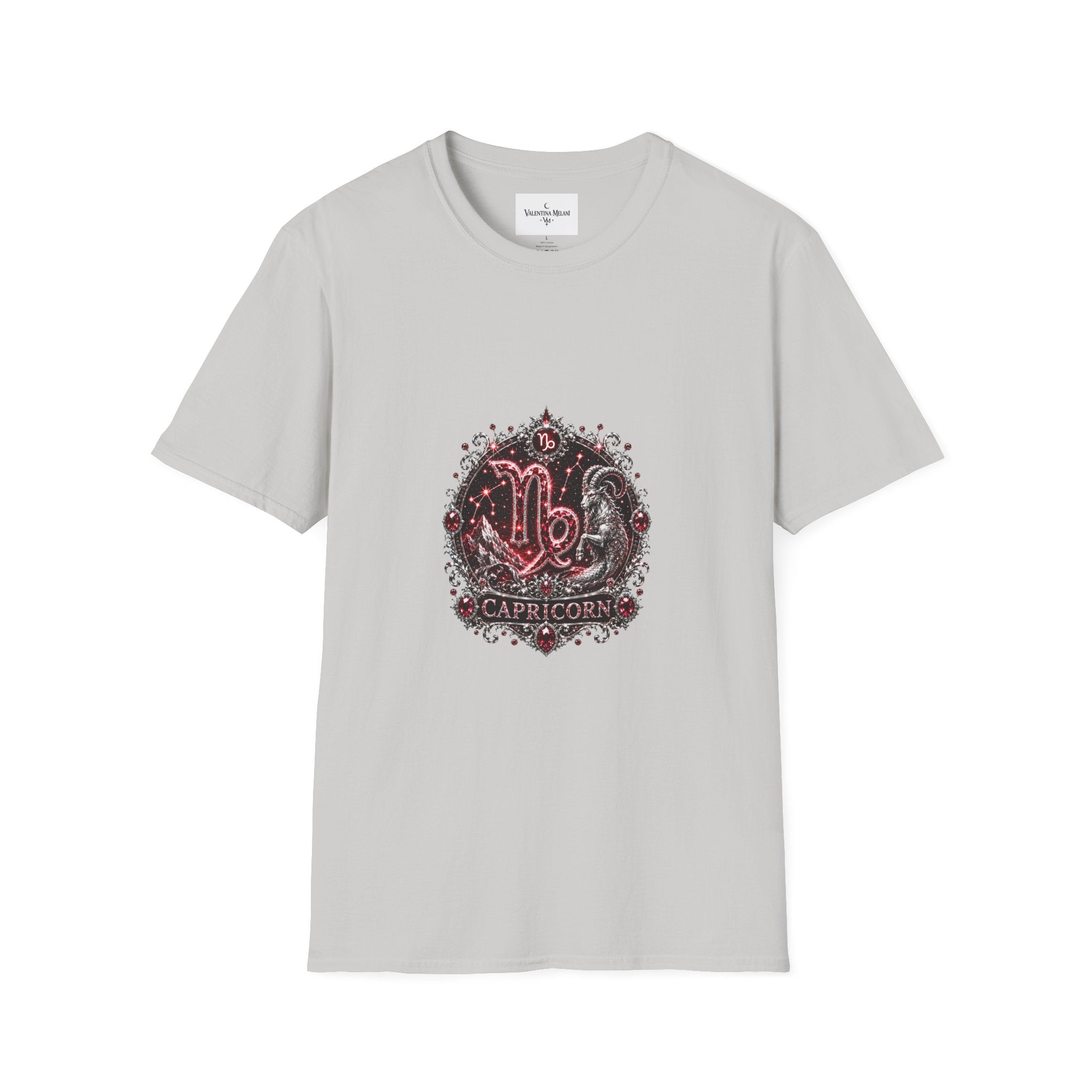 ✨ Capricorn Garnet Tee — Zodiac Collection by Valentina Melani