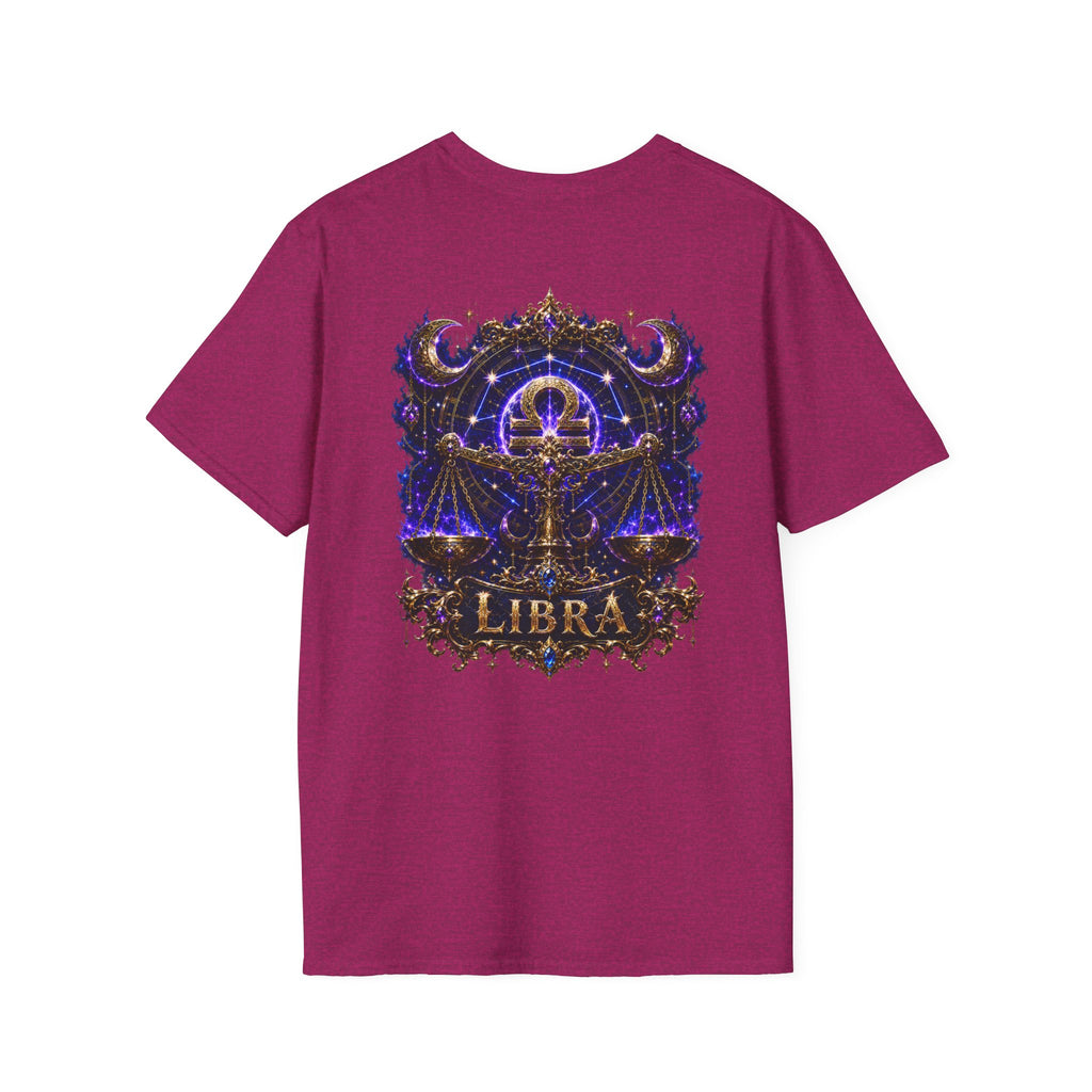 Libra Zodiac Crest T-Shirt | Astrology Sign Tee, Celestial Horoscope Design