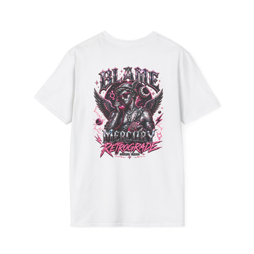 Blame Mercury Retrograde Tee — Cosmic Chaos Collection
