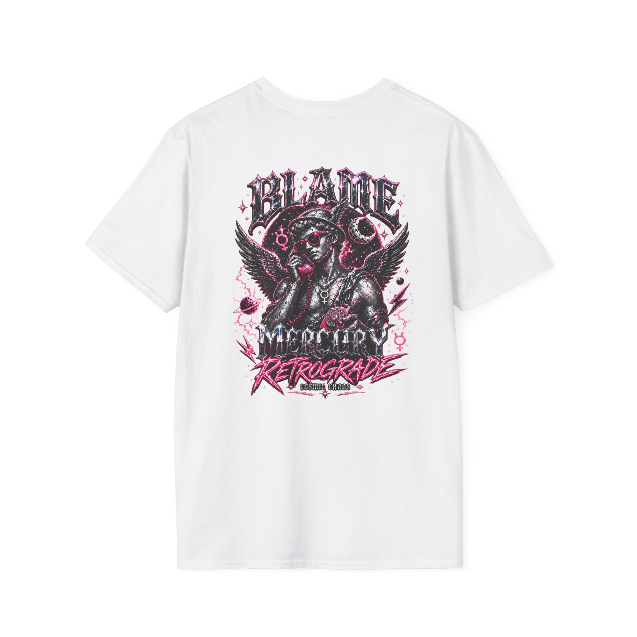 Blame Mercury Retrograde Tee — Cosmic Chaos Collection