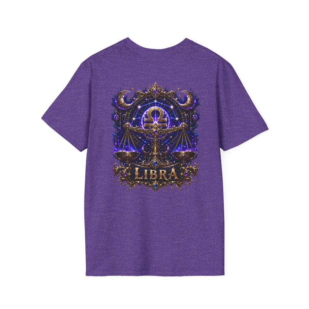 Libra Zodiac Crest T-Shirt | Astrology Sign Tee, Celestial Horoscope Design