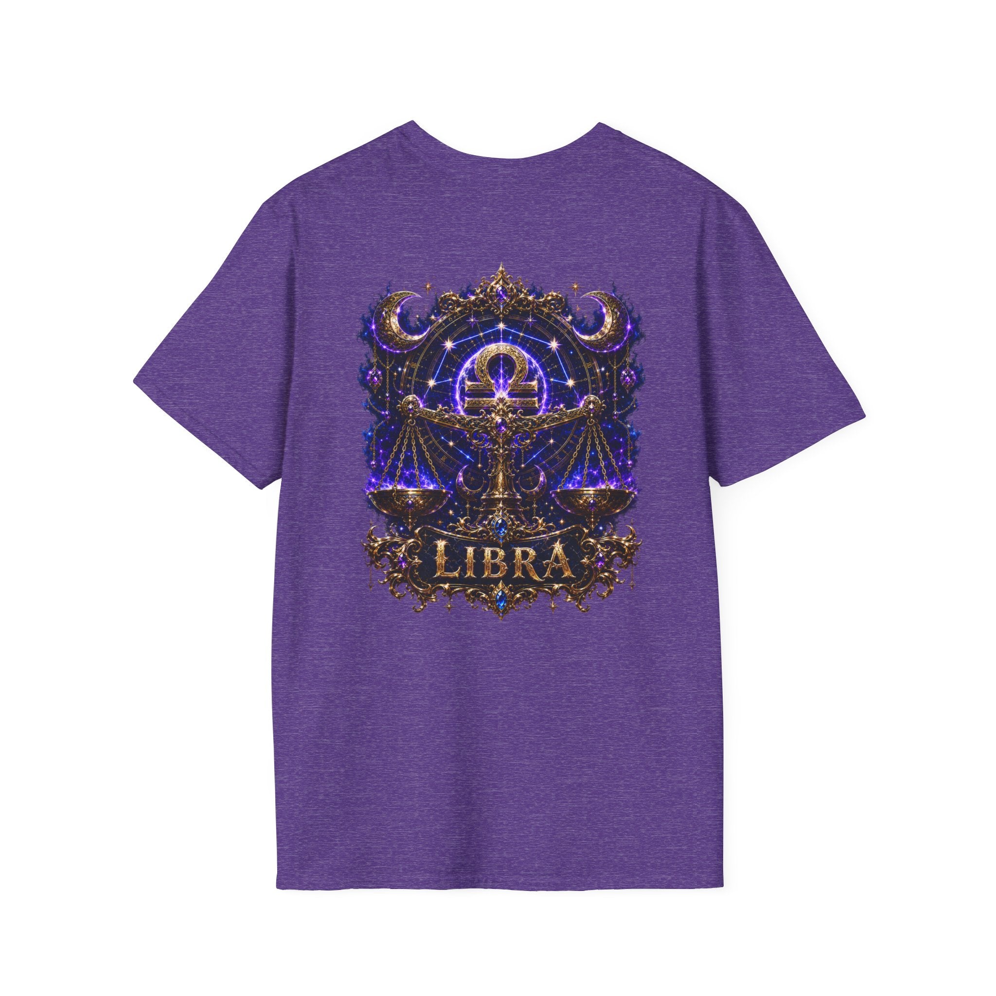 Libra Zodiac Crest T-Shirt | Astrology Sign Tee, Celestial Horoscope Design