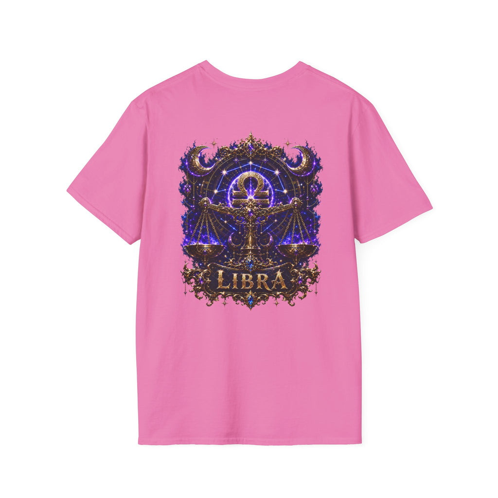 Libra Zodiac Crest T-Shirt | Astrology Sign Tee, Celestial Horoscope Design