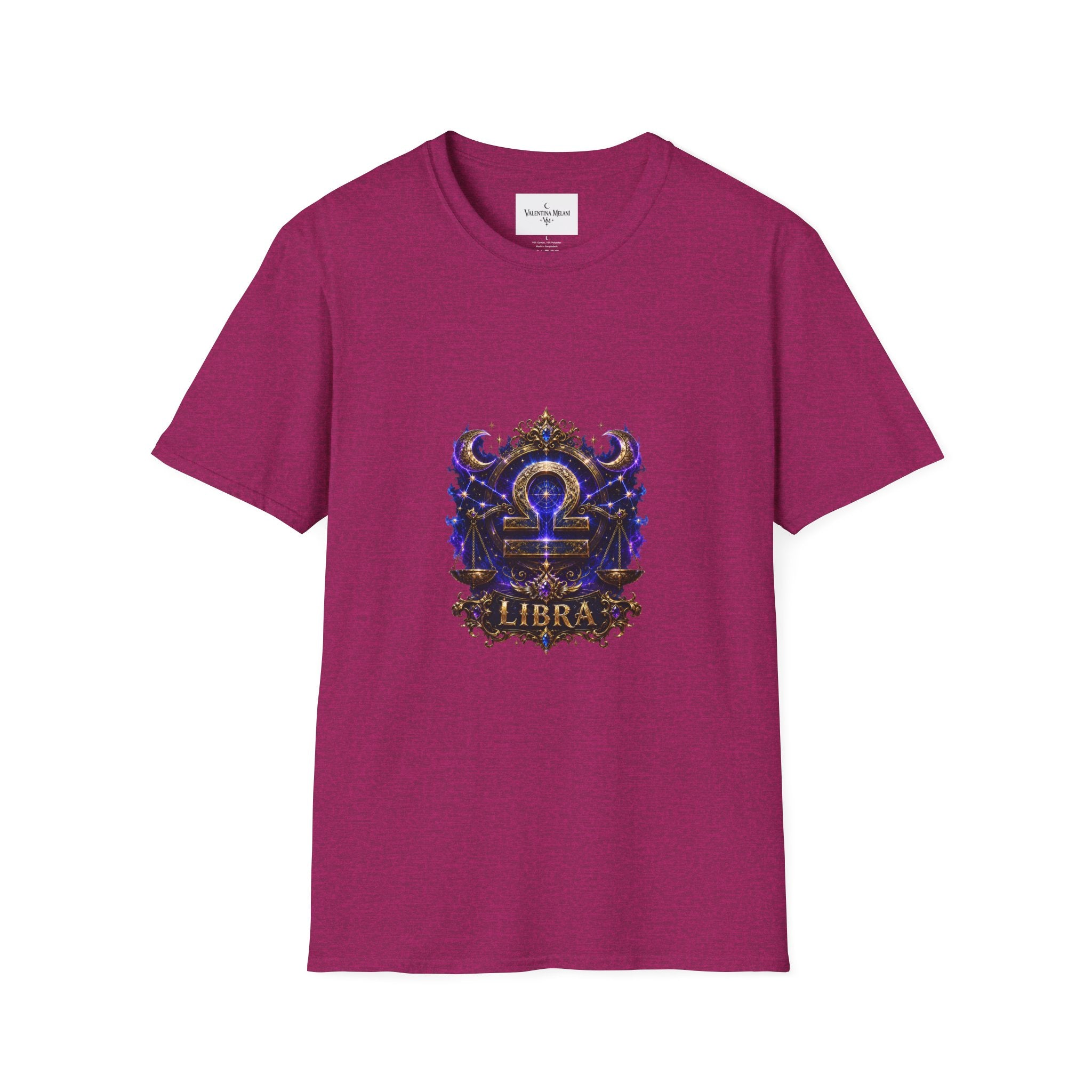 Libra Zodiac Crest T-Shirt | Astrology Sign Tee, Celestial Horoscope Design