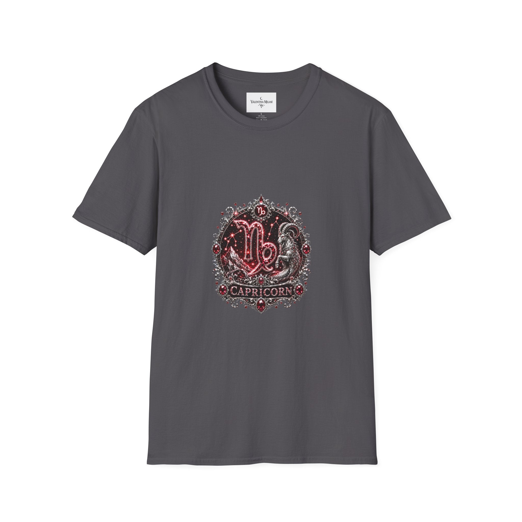 ✨ Capricorn Garnet Tee — Zodiac Collection by Valentina Melani