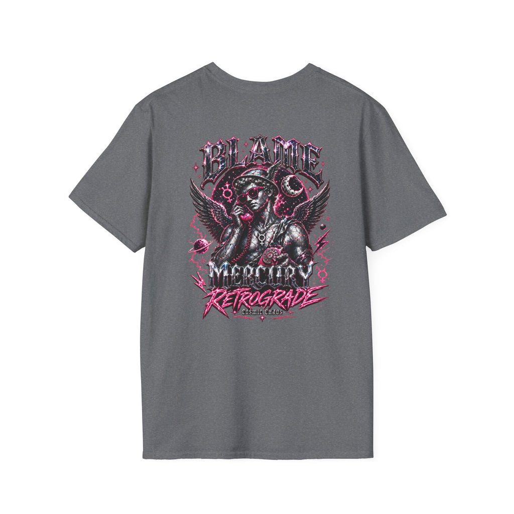 Blame Mercury Retrograde Tee — Cosmic Chaos Collection
