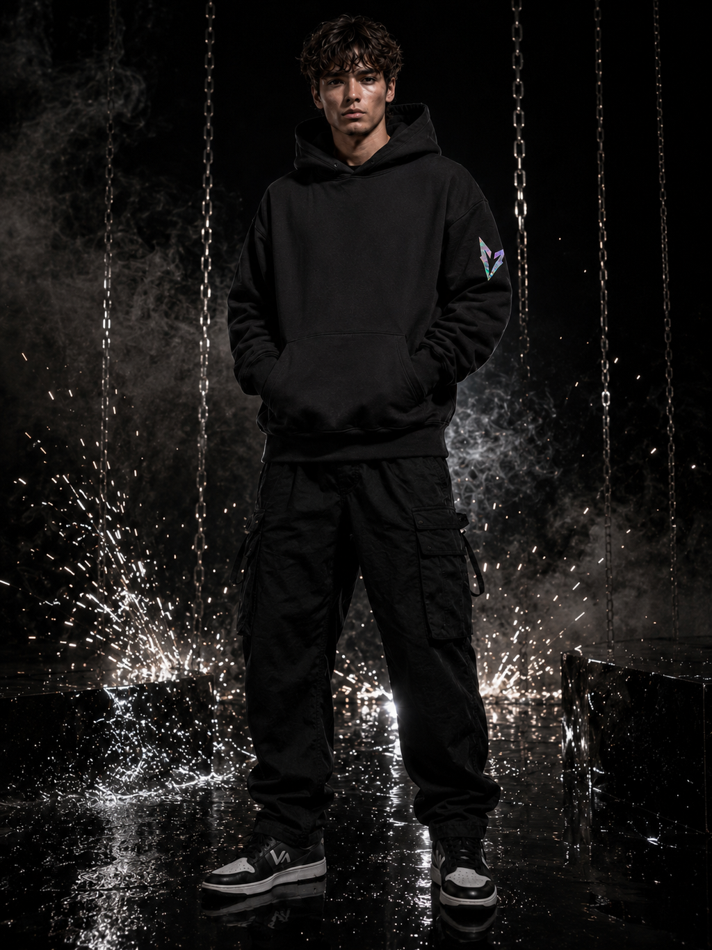 Vertical Venomous Holographic Hoodie